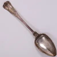 Sked, längd 21,5cm, S. Johanson år 1875, gravyr, 830/1000 silver  Vikt: 58,6 g