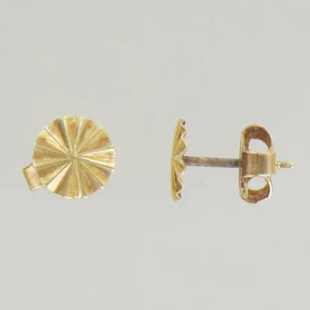 Ett par örhängen, bredd 6 mm, 18K Vikt: 0,7 g