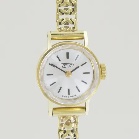 Damur TEVO mekanisk, diam 18 mm, längd 18,5 cm, bredd 6 mm, 18K  Vikt: 21,1 g