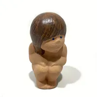 Figurin badflicka, Lisa Larson för Gustavsberg, höjd 11,5cm, stämpelmärkt, stengods.  Skickas med postpaket.
