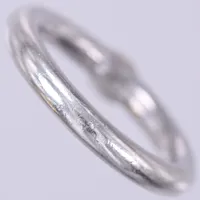 Ring, stl ca 19, bredd ca 3,5mm, GHA, Alice Stenlöf, 925/1000 silver  Vikt: 7,1 g