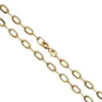 Halskedja Ankarlänk, 18K guld, Guldfynd (GHA), längd 45,0 cm, bredd 3,7 mm, mycket fint skick Vikt: 4,6 g