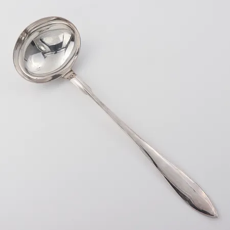 Soppslev modell Svensk, nysilver, längd 33 cm. Vikt: 0 g Skickas med paket.