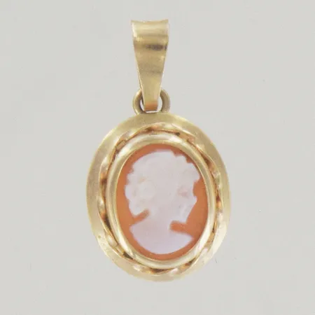 Hänge Camé, längd 2 cm, bredd 1 cm, 18K Vikt: 0,8 g