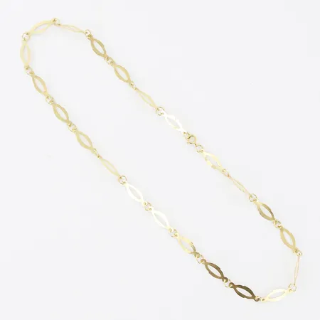 Collier 41cm, bredd: 3-6mm, 14K  Vikt: 3,9 g