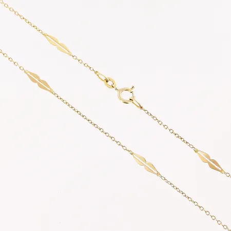 Collier, 67,5cm, bredd 1-3mm, 14K.  Vikt: 3,8 g