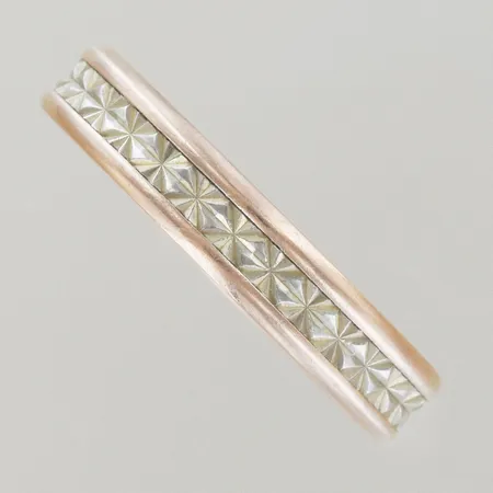 Ring röd/gulguld, Ø 21½ mm, bredd 4,5 mm, 18K Vikt: 5,1 g
