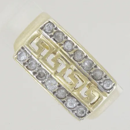 ring m stenar, diam 18, b 10,1mm 14k Vikt: 4 g