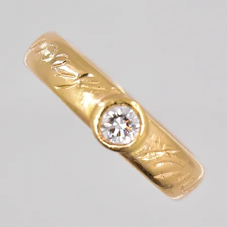 Ring, Efva Attling, From Here to Eternity, diamant 0,16ct, stl 16, 18K Vikt: 8,3 g