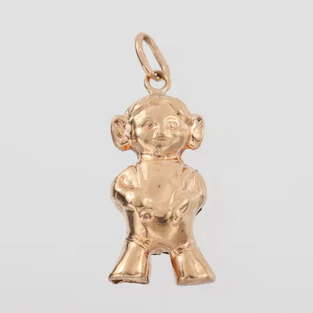 Berlock " Figur med svans ", höjd ca 16mm, 18k Vikt: 0,7 g