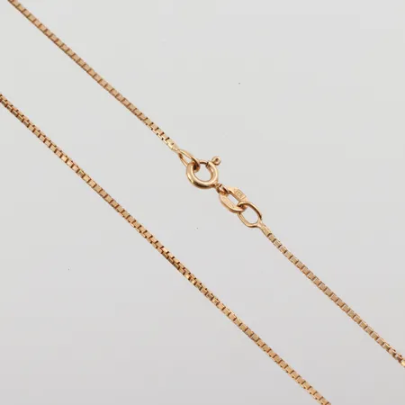 Collier Venezia, längd 44.5 cm, bredd 1 mm, 18k. Vikt: 4,1 g