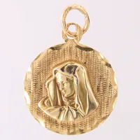 Hänge Madonna, 32x21,9mm, 18K  Vikt: 4,1 g