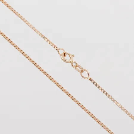 Collier Venezia, längd 41 cm, bredd 1.2 mm, 14k. Vikt: 4,2 g