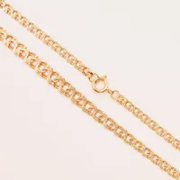 Collier Bismarck, 42cm, bredd:4-6mm, 18K 15,0g.