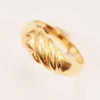 Ring, Ø18¾, bredd:8mm, 18K 5,3g.