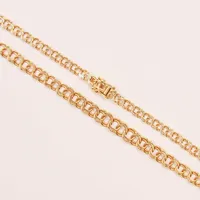 Collier Bismarck, 40cm, bredd:5-7mm, 18K 19,2g.