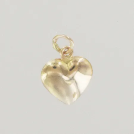 Hänge hjärta, längd 1 cm, bredd 0,9 cm, 18K Vikt: 0,2 g
