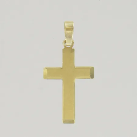 Hänge kors, längd 2,5 cm, bredd 1,3 cm, 18K Vikt: 0,9 g