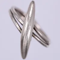 Ring, stl: 17½, bredd: ca 3-25mm, 925/1000, silver Vikt: 5,3 g