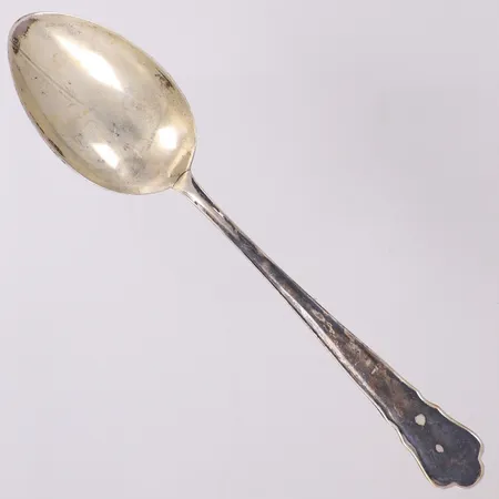 Sked, längd 15,5cm, Chippendale, skev, gravyr, 830/1000 silver Vikt: 35,5 g