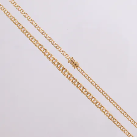 Collier, Bismarck, längd 45cm, doserad bredd 3,1mm-5,2mm, 18K Vikt: 10,8 g