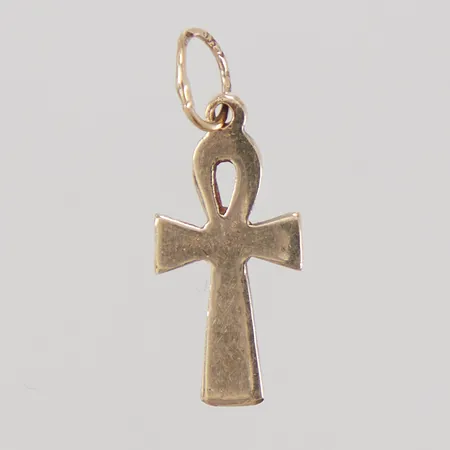 Berlock Ankh, ca 8 x 18mm, 18K,  Vikt: 0,4 g