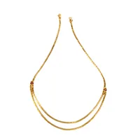 Collier, 18K guld, Rubiner, collierets längd knäppt 44,5 cm, kedjans bredd 2,7 mm, någon sten med lätt slitage, för övrigt i  fint skick Vikt: 23,7 g