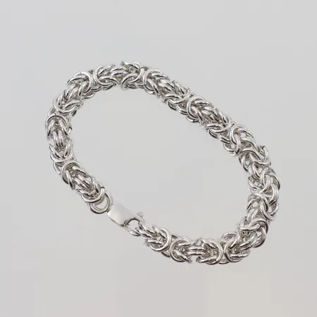 Armband "Kejsarlänk" längd 20 cm, bredd 8.1 mm, silver 925/1000. Vikt: 49 g