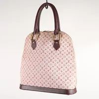 Handväska Louis Vuitton Alma Haut mini, monogram cherry, M10091 Frankrike 2001, längd ca 33cm, kraftigt slitage samt invändiga fläckar, inga tillbehör  Vikt: 0 g