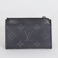 Korthållare, Louis Vuitton card coin holder, Monogram Eclipse, #M82253, 11,3 x 7,5 x 1 cm, kvitto inköpt Juni 2023 på Louis Vuitton Köpenhamn, dustbag samt box, nyskick  Vikt: 0 g