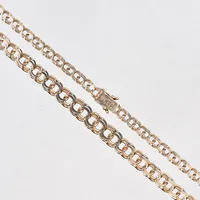 Collier Bismarck, doserad, bredd 4-8 mm, längd 44,5 cm, 18K. Vikt: 19,7 g