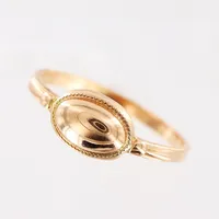 Ring, stl 18, bredd 2-7mm, 14K Vikt: 1,9 g