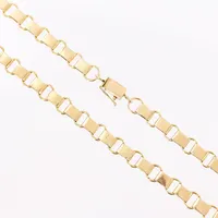 Collier, 70,5cm, bredd 7mm, 14K.  Vikt: 47,4 g