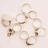 11 Ringar, 925/1000 Silver 47,8g.