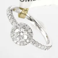 Ring, vitguld, Story of Love, med diamanter 1xca0,40ct, 32xca0,01, H/SI, totalt 0,72ct, stl 16¼,  i ask med kvitto, 18K  Vikt: 3 g