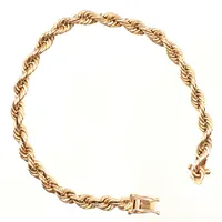 Armband Cordell, längd ca 18cm, bredd ca 5mm, defekta låsöglor, 18K  Vikt: 17,5 g