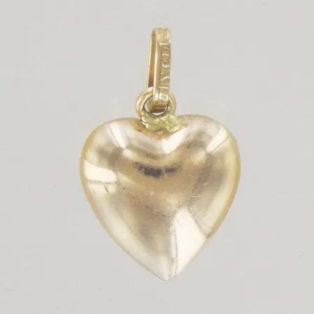 Hänge hjärta, längd 1,7 cm, bredd 1 cm, 18K,  Vikt: 1,5 g