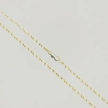 Halskedja, längd 49,5 cm, bredd 2 mm, 14K  Vikt: 4,2 g