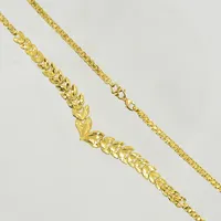 Collier, längd 48 cm, bredd 4-9 mm, Obs lås i 18K, 22K. Vikt: 25,6 g