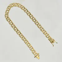 Armband Bismarck, längd 18½ cm, bredd 6 mm, 18K. Vikt: 9,9 g