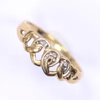 Ring, stl 16½, bredd 1,5-6mm, 18K Vikt: 1,5 g