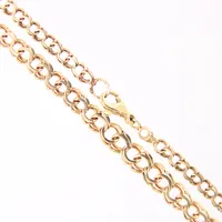 Collier doserad Bismarck, längd 46cm, bredd 4-6mm, 18K  Vikt: 13,3 g