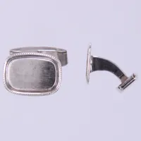 Ett par manschettknappar, längd: ca 2cm, bredd: ca 14mm, 830/1000, silver Vikt: 10,7 g