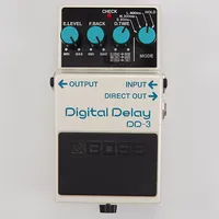 Effektpedal, Boss DD-3, Digital Delay, bruksskick, inga tillbehör.