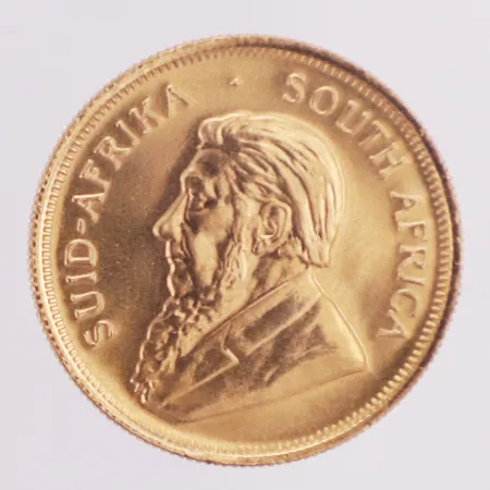 Mynt, Krugerand 1/4 OZ south Africa 1982, Ø22mm, 22K, fodral Vikt: 8,5 g