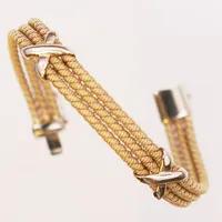 Armband längd ca 17,5cm, bredd ca 9mm, 18K Vikt: 32,4 g