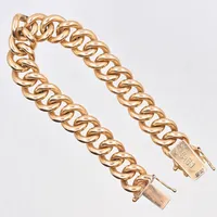 Armband Pansar, längd 19,5 cm, bredd 12 mm, 18K. Vikt: 94,8 g