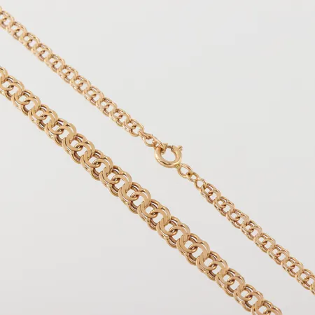 Collier Bismarck, längd 47 cm, bredd 3.4-5.5 mm, 18k. Vikt: 12,2 g