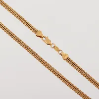 Collier, längd 52 cm, bredd 3.3 mm, 91.6 %, ca 22k. Vikt: 29,2 g