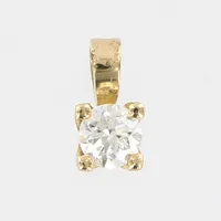 Hänge med diamant 1xca0,46ct, 10x5mm, 18K  Vikt: 0,9 g